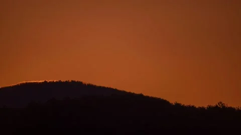 Sunrise time lapse in mountain. Stock Footage 145963891