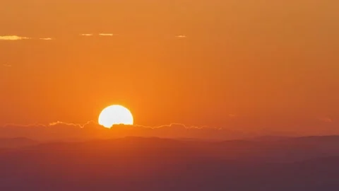 Sunrise time lapse in mountain. Stock Footage 147270695