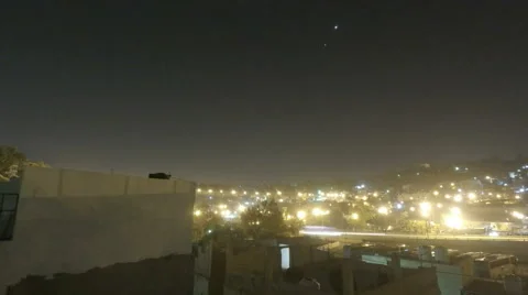 Sunrise time-lapse over Amman, Jordan Stock Footage