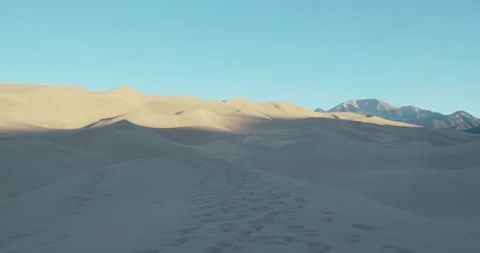 Sunrise Time Lapse Over the Dunes at Great Sand Dunes National Park 4K Stock Footage 146548078