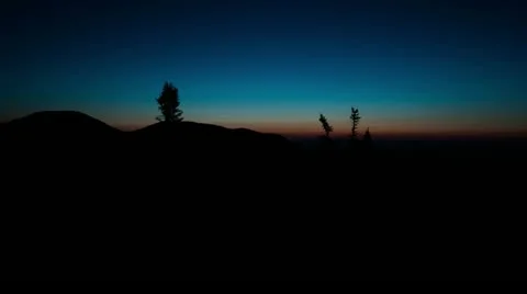 Sunrise Time Lapse Over Mountains Stock Footage 10866886