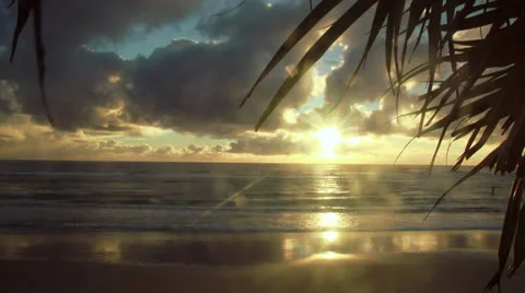 Sunrise time lapse over ocean 1080p Stock Footage 25914298