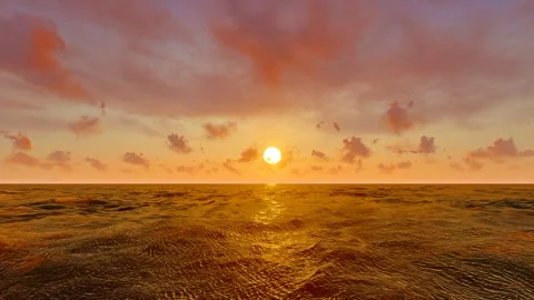 Sunrise time lapse on the sea Stock Footage 288172164