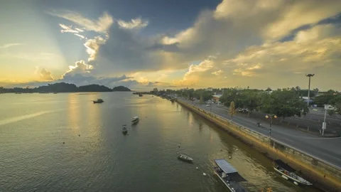 SUNRISE TIME LAPSE SEAVIEW Stock Footage 145475679