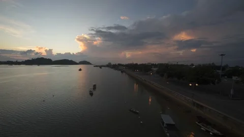 SUNRISE TIME LAPSE SEAVIEW Stock Footage 145476775