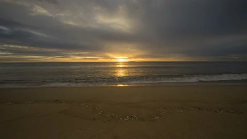 SUNRISE TIME LAPSE SEAVIEW Stock Footage 145476951