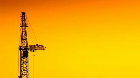 Sunrise Time Lapse With Under Construction Building In Fore Ground Stockbeeldmateriaal 679690