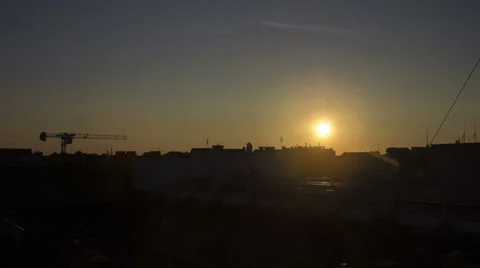 Sunrise timelapse Budapest Video stock 29658992