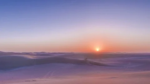 Sunrise timelapse in Desert Stock Footage