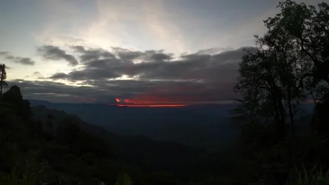 Sunrise timelapse at Doi Phu Ka National Park, Nan, Thailand. Stock Footage 256920757