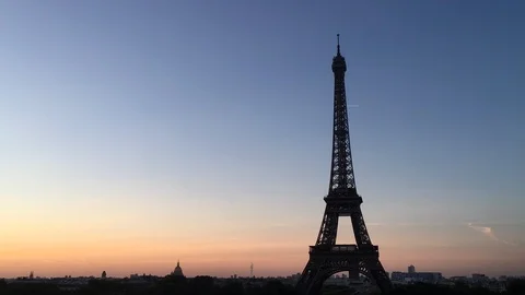 Sunrise timelapse Eiffel Tower Stock Footage 94208728