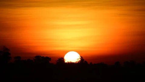 Sunrise timelapse Stockbeeldmateriaal 74005735