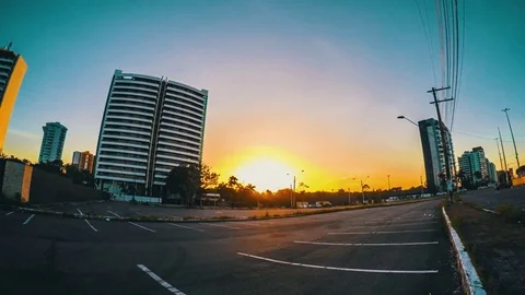 Sunrise in a timelapse Stock Footage 77235730