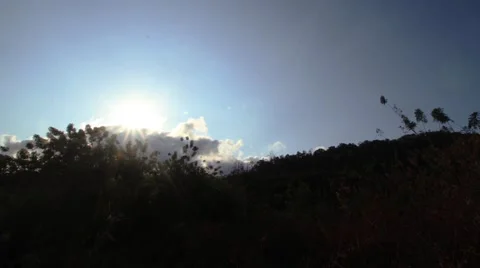 Sunrise timelapse in the hill Stock Footage 53568849