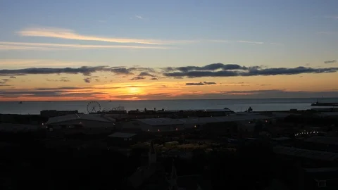 Sunrise Timelapse with Ocean Stock Footage 95262638