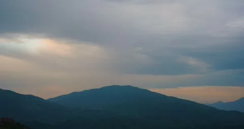 Sunrise Timelapse over mountain 4k Stock Footage 281795290