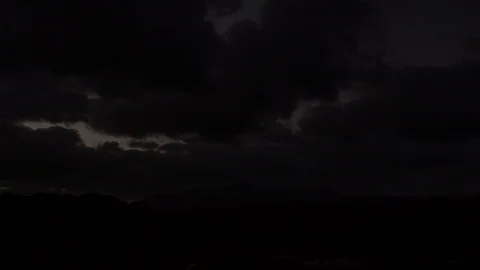 Sunrise Timelapse over Mountains Cloudy Sky Stockbeeldmateriaal 116914357