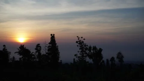 Sunrise timelapse temanggung Stock Footage 276340162