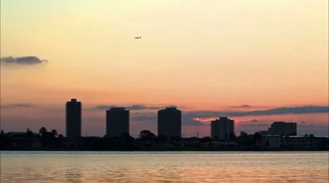 Sunrise timelpase over the Halifax River 1080HD Vídeo Stock 2552452