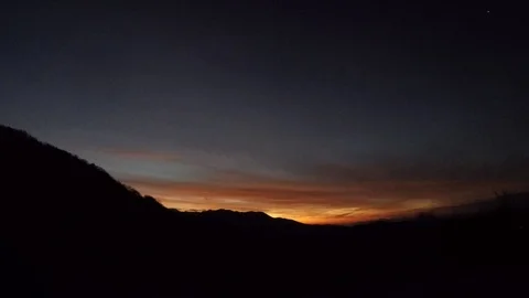 Sunrise on the top of the mountain Video stock 88712151