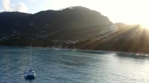 Sunrise at tropical beach. Stock Footage 132523417