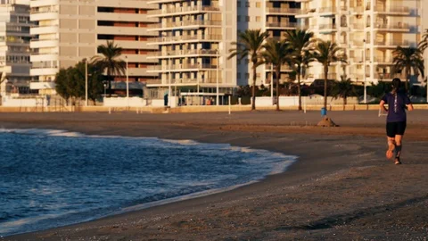 Sunrise in Valencia Stock Footage 123393836