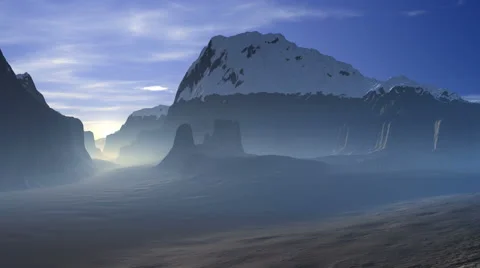 Sunrise in the Valley Stock Footage 40254639