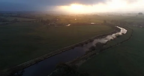 Sunrise in the valley Stock Footage 104865522