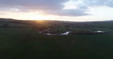 Sunrise in the valley Stock Footage 108729368