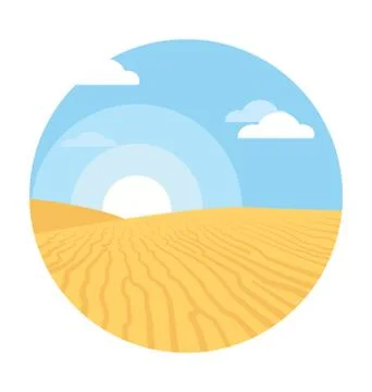 Sunrise Vector Icon Stock Illustration