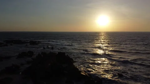 Sunrise on Vietnam Beach Stock Footage