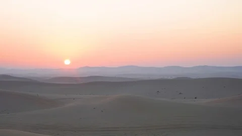 Sunrise View in Desert Timelapse Vídeo Stock 128065753
