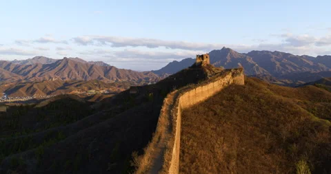 Sunrise View, the Great Wall (Time-lapse) Stock Footage 132471509