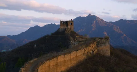 Sunrise View, the Great Wall (Time-lapse) 動画素材 132471549
