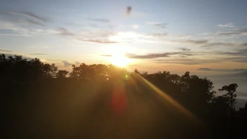 Sunrise view on the mountain Stock Footage 260823035