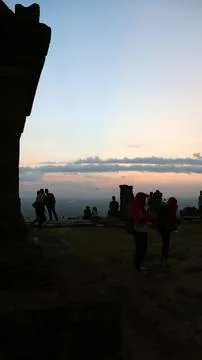 Sunrise view on the mountain Foto stock