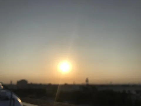 The sunrise view in the sky Stock Photos