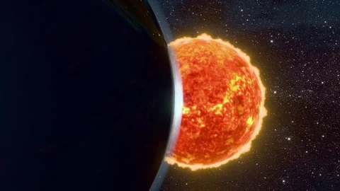 Sunrise view from space Video stock 282672211