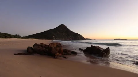 Sunrise view at Zenith Beach Stock Footage 232487116