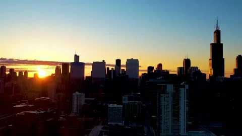Sunrise from West Town 動画素材 154987940