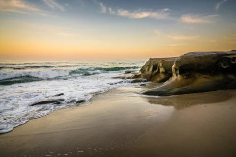 Sunrise at Windansea Stock Photos