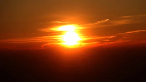 Sunrise from Within the Clouds Stock Footage 327612163