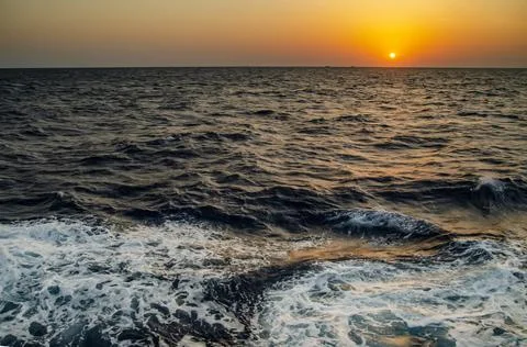 Sunrise/sunte in the ocean Foto stock