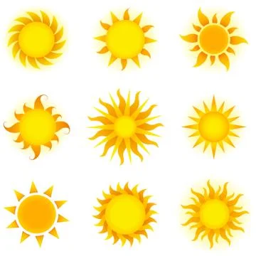 Suns Stock Illustration