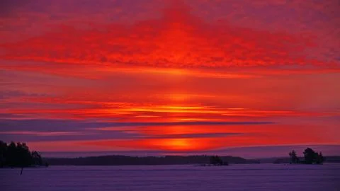 Sun's pillar 스톡 사진