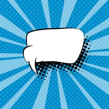 Sun's Rays Background and Speech Bubble Stock Illustration