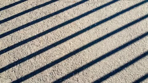 The sun's rays from the fence Stock Photos
