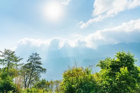 Suns rays Stock Photos