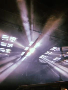 The sun's rays shine Foto stock