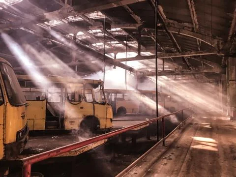 The sun's rays shine Stock Photos